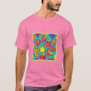 Camiseta Design de padrão frutuoso
