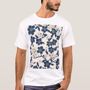 Camiseta Design de padrão japonês tradicional moderno para