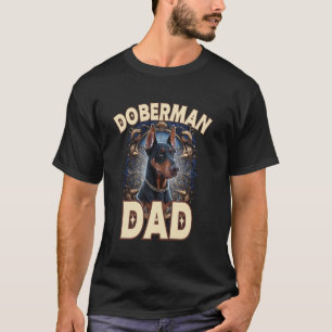 Camiseta design de pai do dobermann melhor amigo do homem