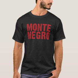 Camiseta design de país balcânico Montenegro