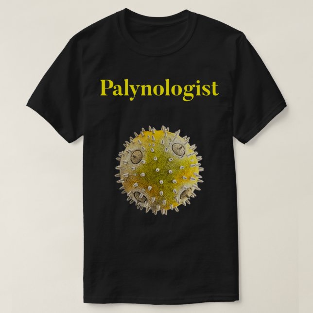 Camiseta Design de palinólogo para pólen e amor de palinolo (Frente do Design)