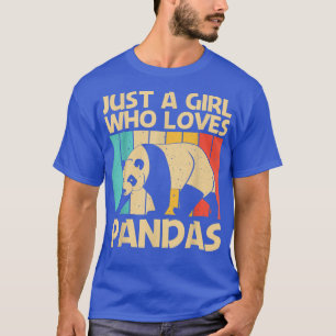 Camiseta Design De Panda Engraçada Para Meninas Mulheres De