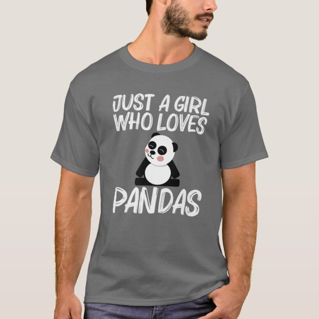 Camiseta Design De Panda Engraçado Para Meninas Mãe Urso Br (Frente)