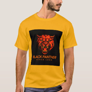 Camiseta Design de Pantera Preta