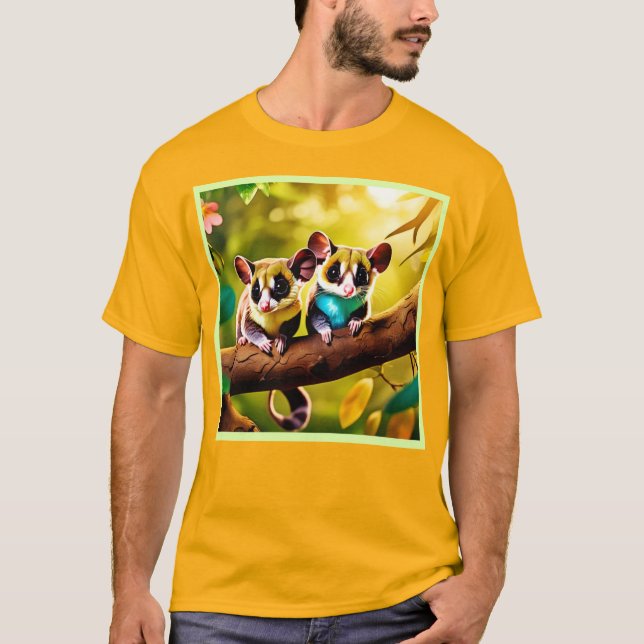 Camiseta Design de Par de Glider Doce (Frente)