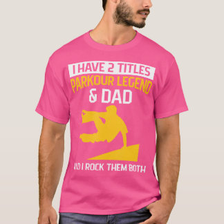 Camiseta Design de Parkour de Trás para o Seu Pai de Parkou