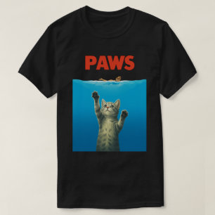 Camiseta Design de paródia de gato engraçado “Patas” – Film