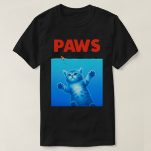 Camiseta Design de Paródia de Gato Engraçado - Piada de Gat