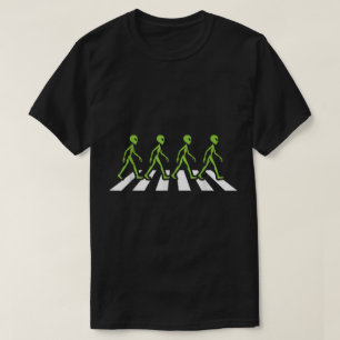 Camiseta Design de paródia engraçada de cruzamento de alien