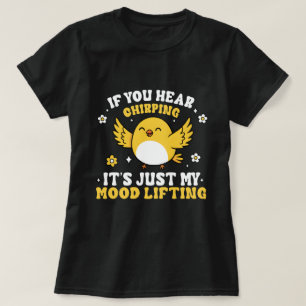 Camiseta Design de pássaro bobo Amante de aves de quintal F