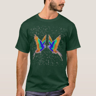 Camiseta Design de Pássaro de Papagaio Natural