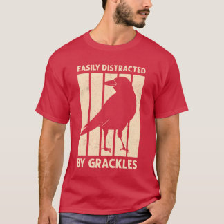 Camiseta Design de pássaro gripal Blackbird para vinheta Bi