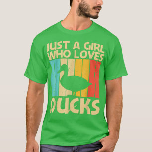 Camiseta Design De Pato Engraçado Para Meninas Crianças Do
