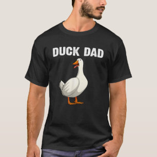 Camiseta Design de Pato Fofo Para Pai Homens Ave Pet