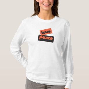 Camiseta Design de paz vibrante, ousada, simples e urbana