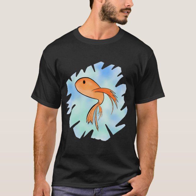Camiseta Design de Peixe Fofo (Frente)
