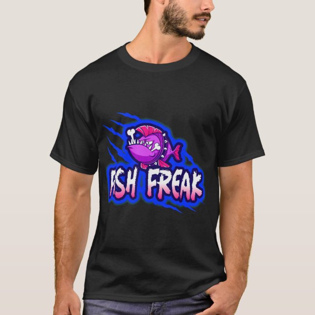 CAMISETA DESIGN DE PEIXE FREAK (Frente)