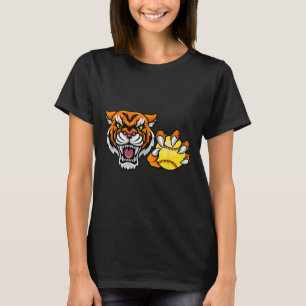 Camiseta Design de Personagem de Desenho Animado Tiger Soft