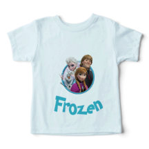 Camiseta (design de personagem Frozen)