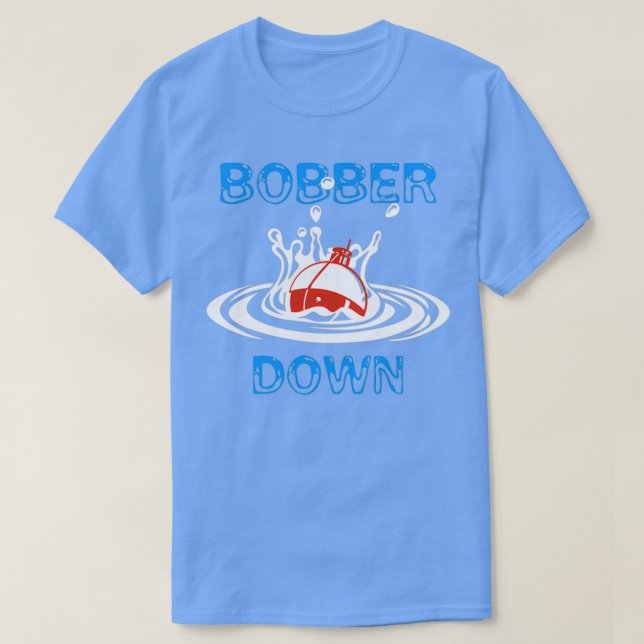 Camiseta Design de Pesca Bobber Down (Frente do Design)