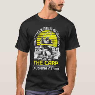 Camiseta Design de pesca de carpa para homens bagre e carpa