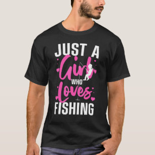Camiseta Design de pesca engraçado para meninas mulheres cr