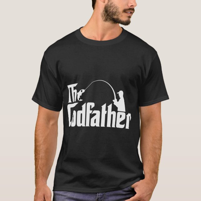Camiseta Design de Pesca 'O Codfather' (Frente)