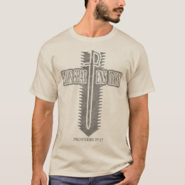 Camiseta Design de Phi Rho Cristão Afia Ferro
