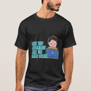 Camiseta Design De Piada De Compartilhamento De Tela De Tra