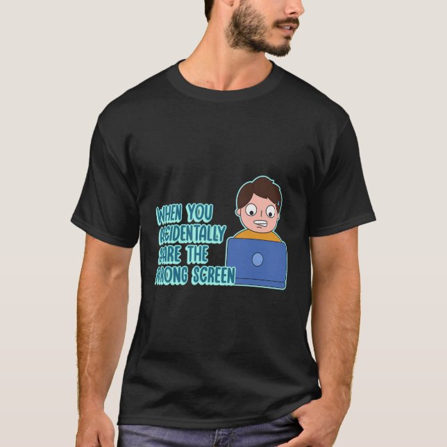 Camiseta Design De Piada De Compartilhamento De Tela De Tra (Frente)