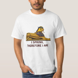Camiseta Design de Piada esfinge egípcia engraçada