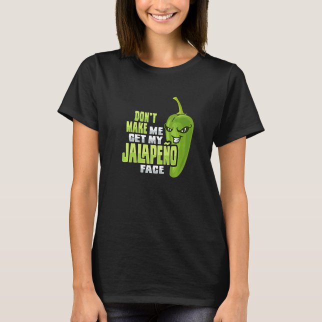 Camiseta design de pimenta verde para um Chili 1 (Frente)
