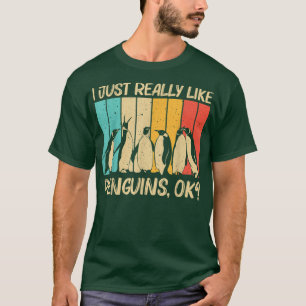 Camiseta Design de Pinguim legal para Homens Imperadores Pi