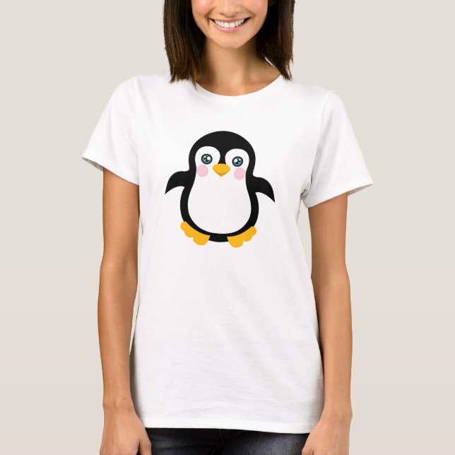 Camiseta Design de Pinguim Pinguim (Frente)