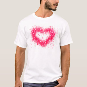 Camiseta design de pintura rosada a rosa com spray de grafi