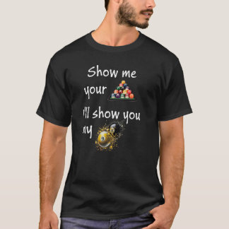 Camiseta Design de Piscina Artística - Mostre-me seu rack