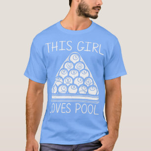 Camiseta Design De Piscina legal Para Raparigas Jogadora De