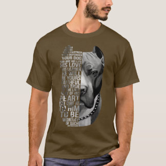 Camiseta Design de pitbull bonito