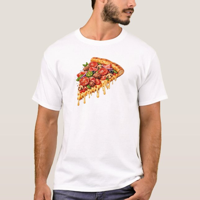 Camiseta Design de Pizza (Frente)