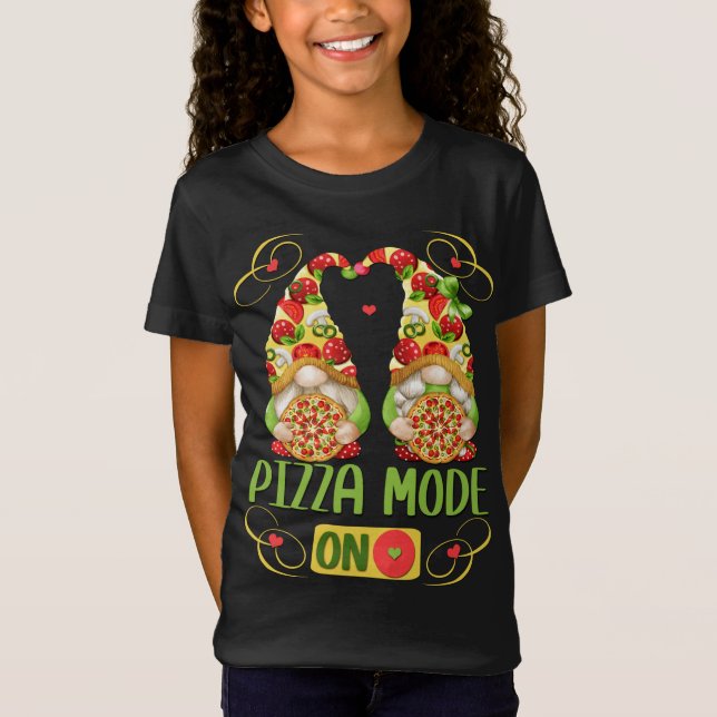 Camiseta Design De Pizza Engraçada Para Verão Italiano Com  (Frente)