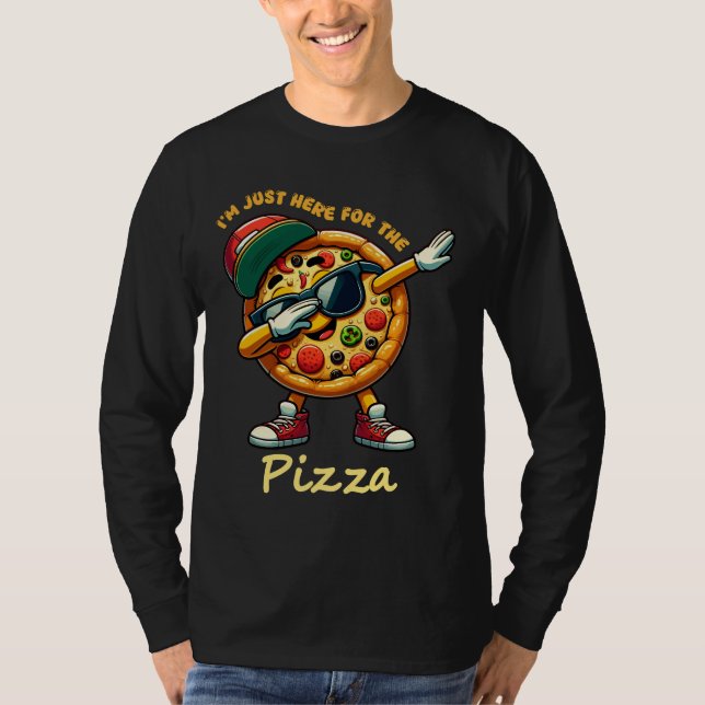 Camiseta Design de pizza engraçado (Frente)