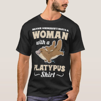 Camiseta Design de Platypus Monotreme em Cute para Mulheres