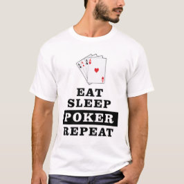 Camiseta Design de Poker Engraçado