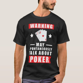 Camiseta Design de Poker Engraçado