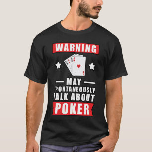 Camiseta Design de Poker Engraçado