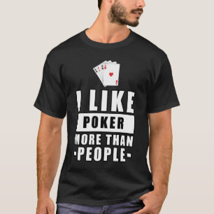 Camiseta Design de Poker Engraçado