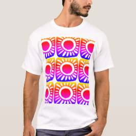 Camiseta design de pop em cores brilhantes