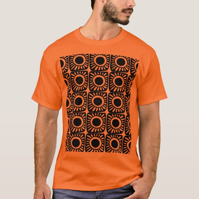 Camiseta design de pop em laranja (Frente)