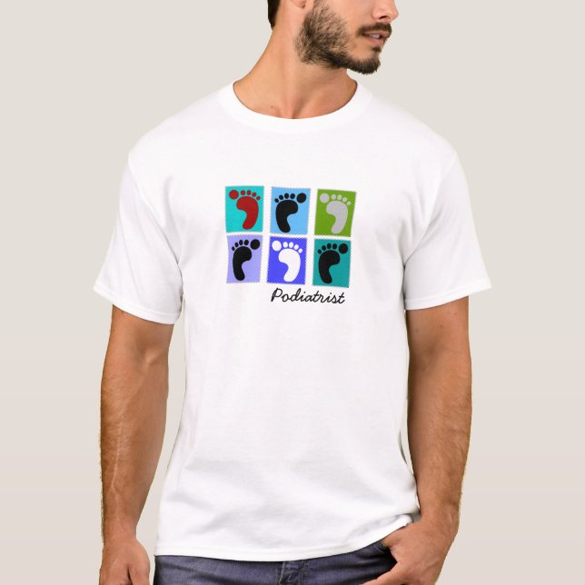 Camiseta Design de Popart dos presentes do Podiatrist dos (Frente)