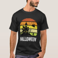 Design de pôr do sol de casa assombrada de Hallowe